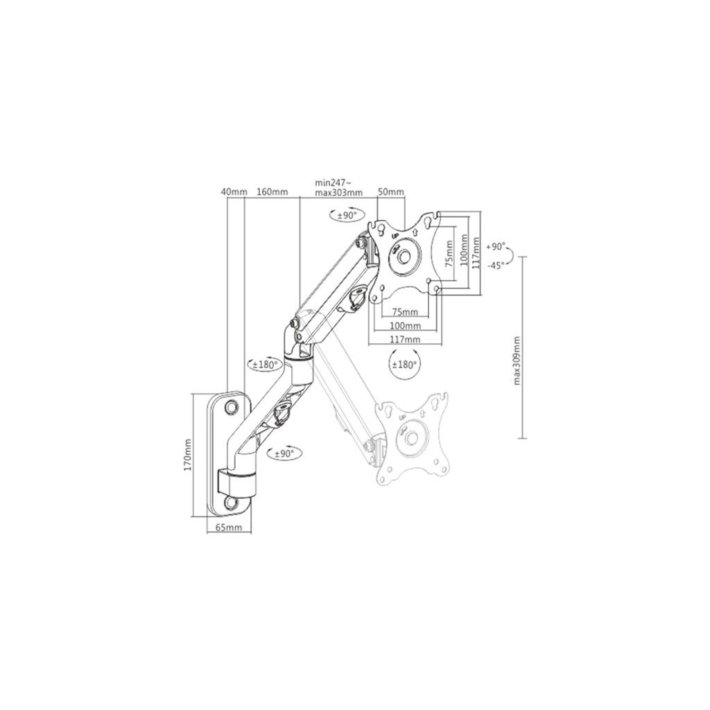 Кронштейн Gembird MA-WA1-02 - зображення 2