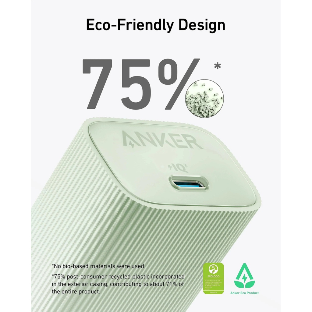 Зарядний пристрій Anker PowerPort 511 Nano IV 30W USB-C White (A2337G21) - зображення 6