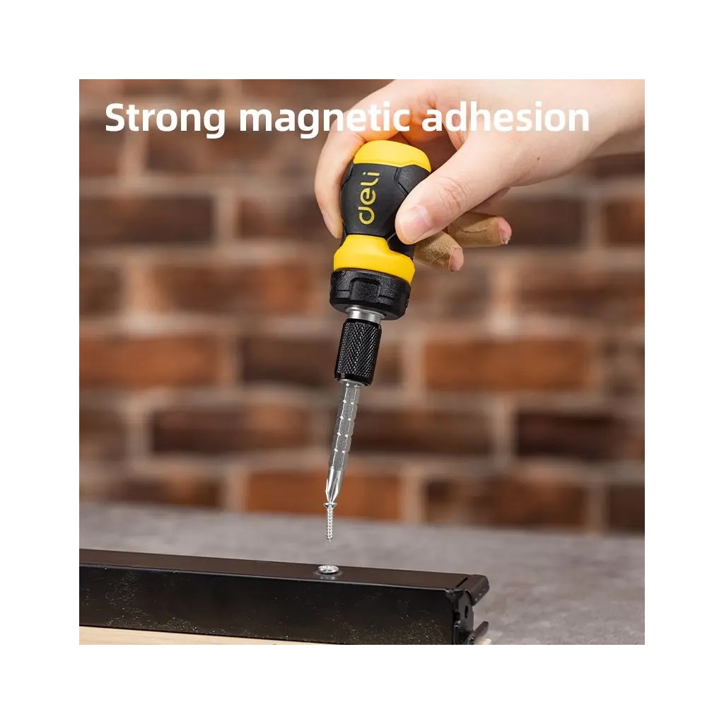 Викрутка Deli PH2 + SL6 з тріскачкою (EDL626010) - зображення 5