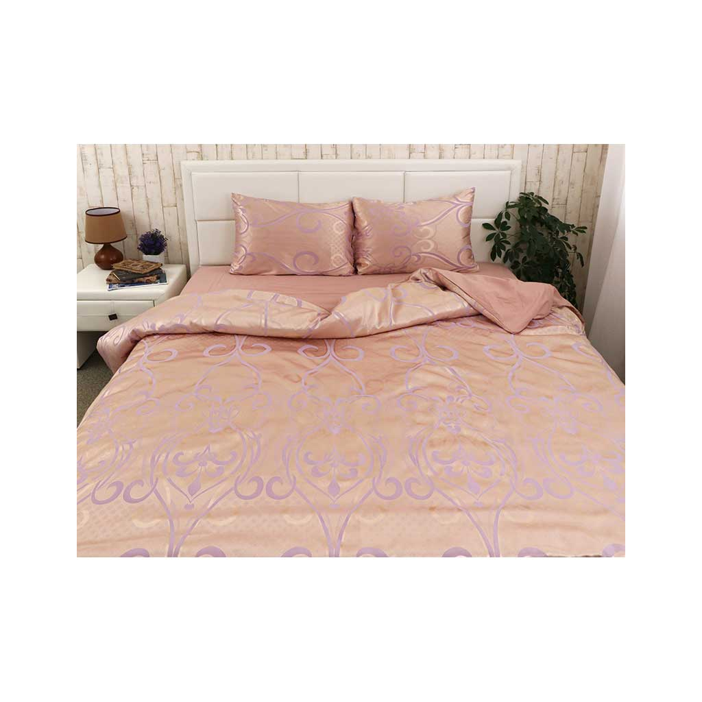 Постільна білизна Руно Beige сатин набивна полуторна (677.137АЖ_Бежевий) - зображення 4