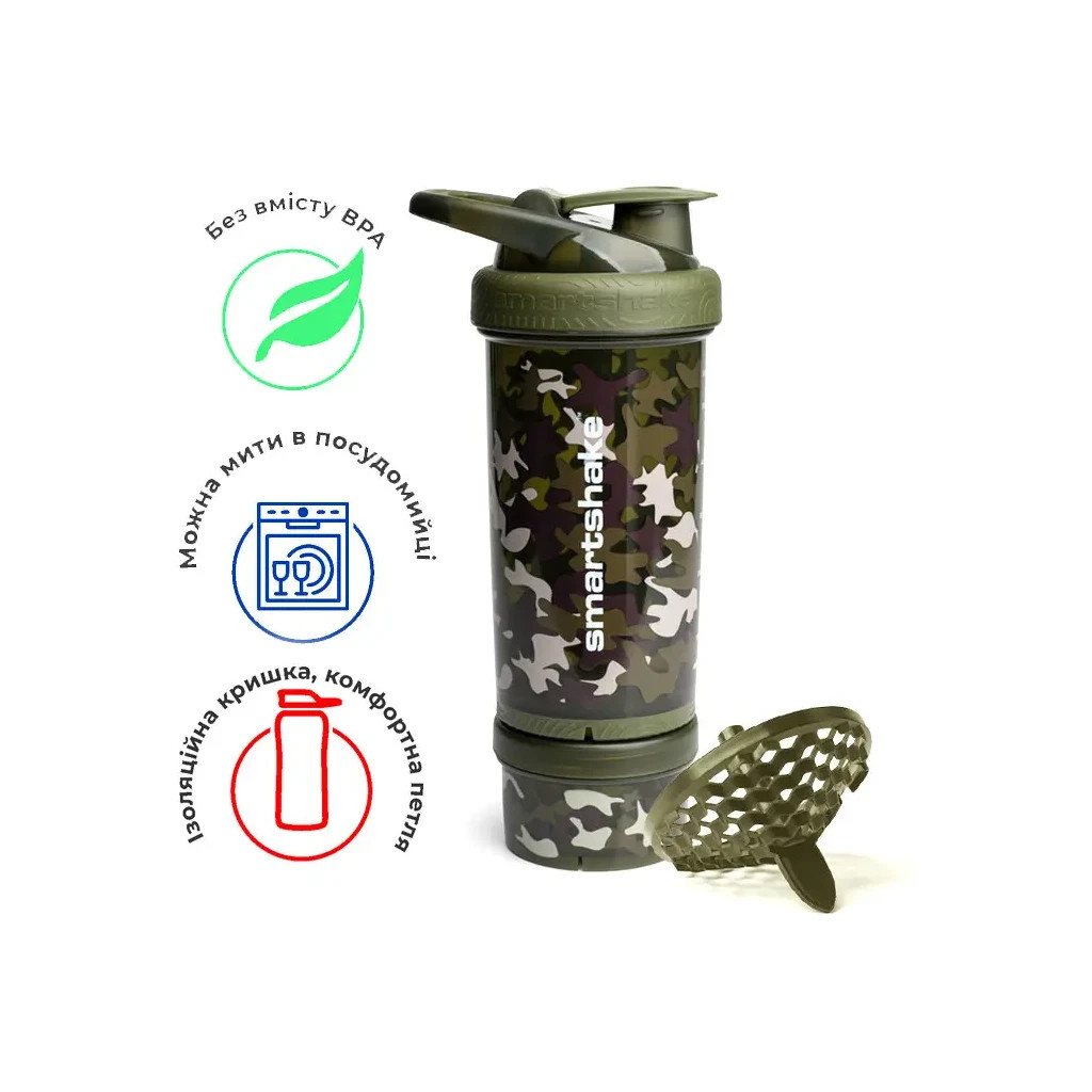 Шейкер спортивний SmartShake Revive 25oz/750ml Camo Green (13075301) - зображення 11