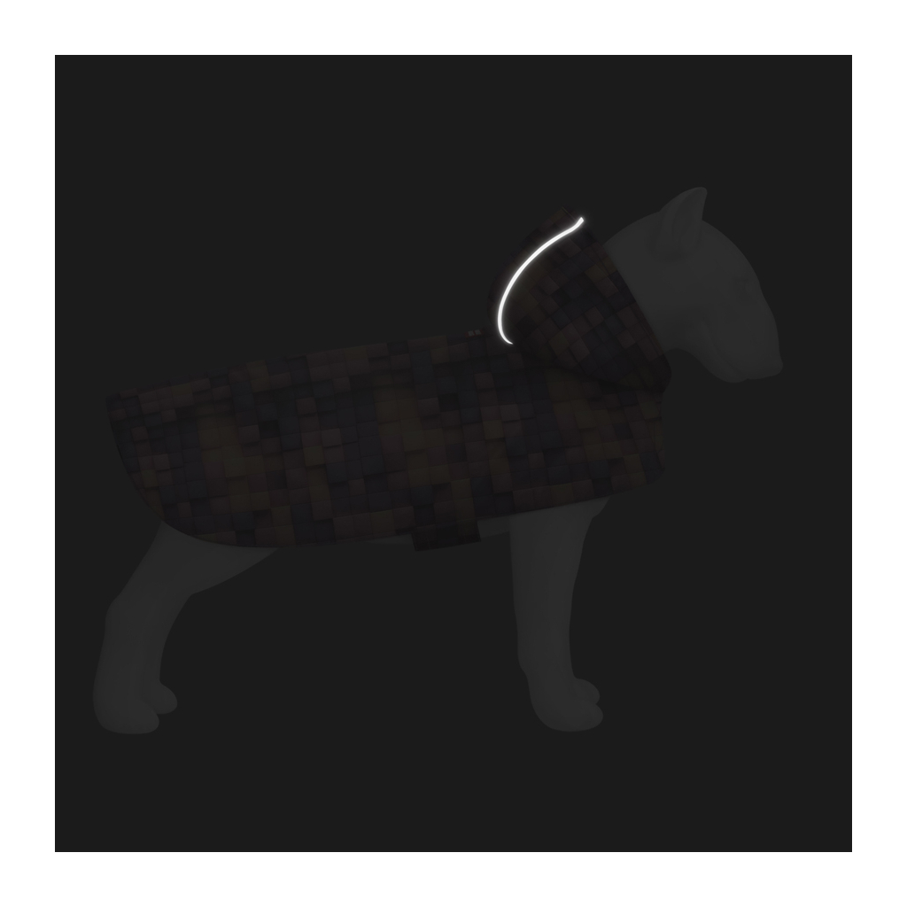 Дощовик для тварин WAUDOG Clothes Накидка з капюшоном Куби 3Д S (356-4057) - зображення 5