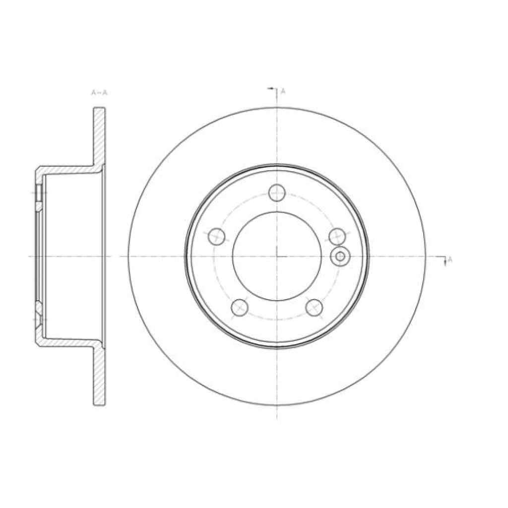 Гальмівний диск REMSA 61433.00 - зображення 1