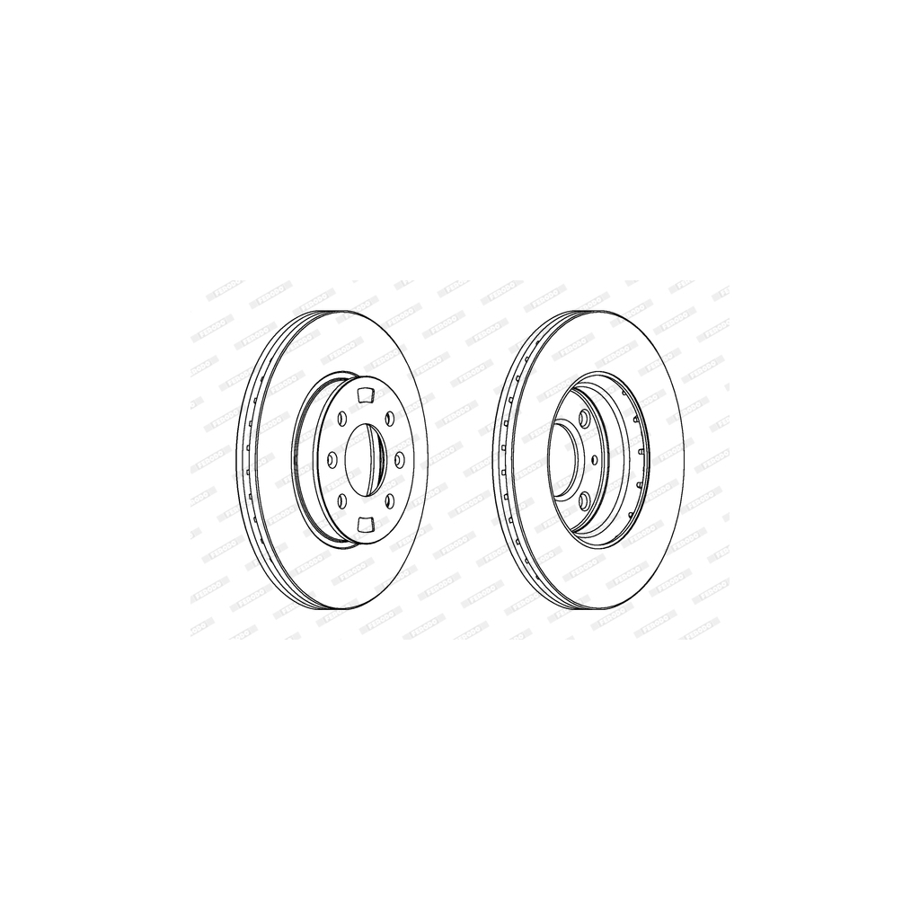 Гальмівний диск FERODO DDF1603 - зображення 1