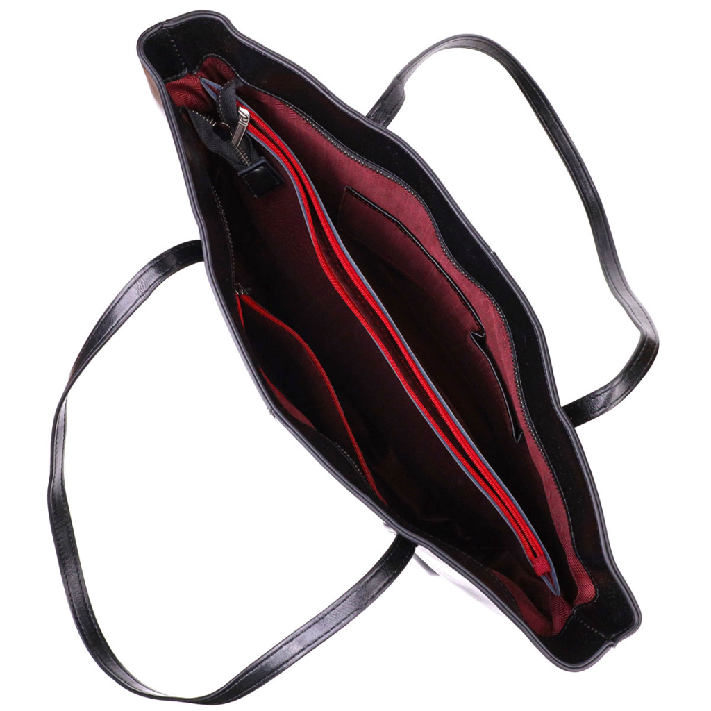 Сумка Vintage З натуральної шкіри Чорна (22095) - зображення 6