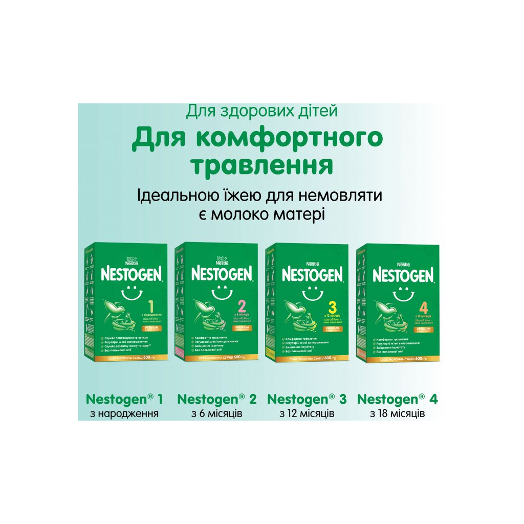 Дитяча суміш Nestogen 1 з лактобактеріями L. Reuteri з народження 1 кг (7613287103673) - изображение 4