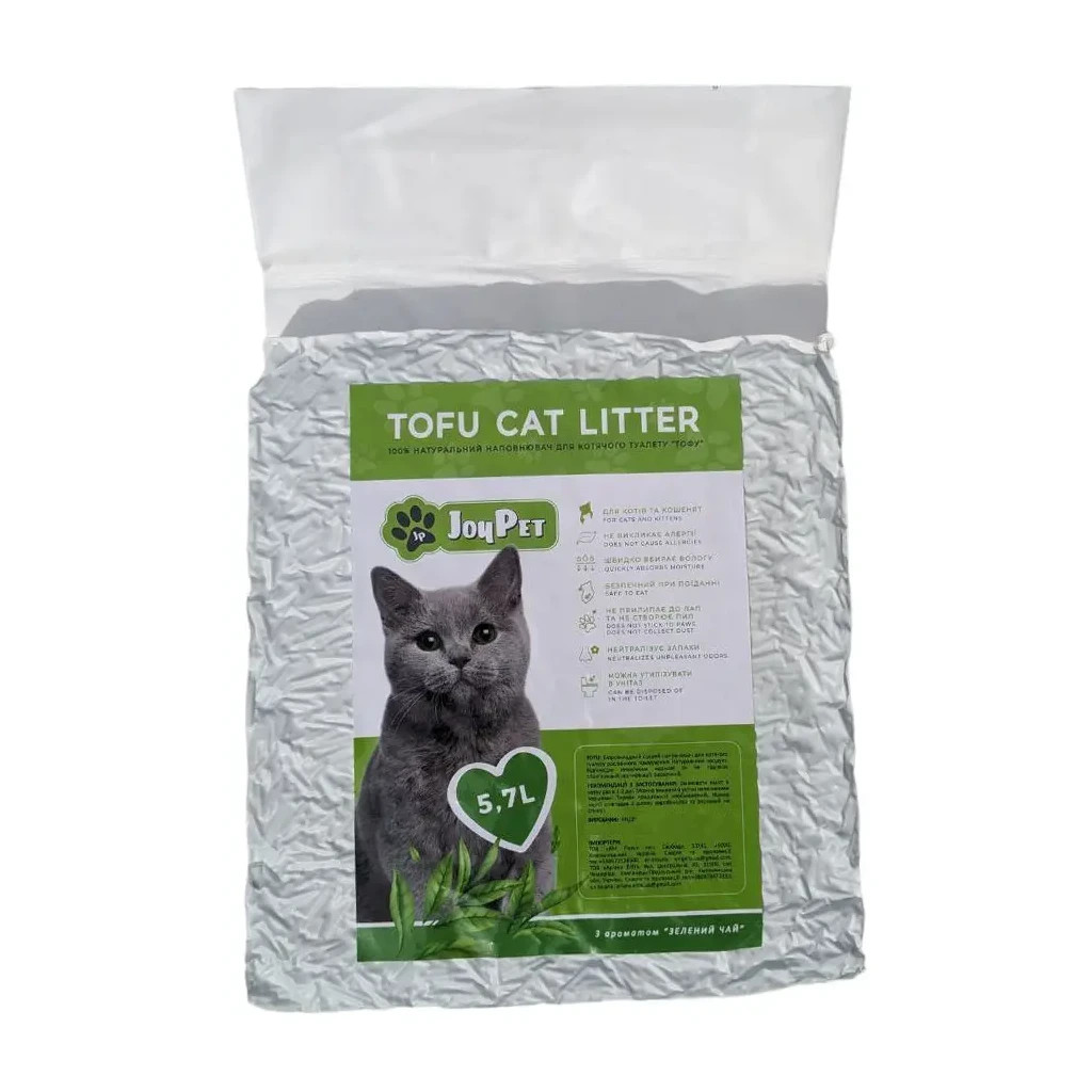Наповнювач для туалету JOYPET TOFU Зелений чай 5.7 л (JPTF56) - зображення 2