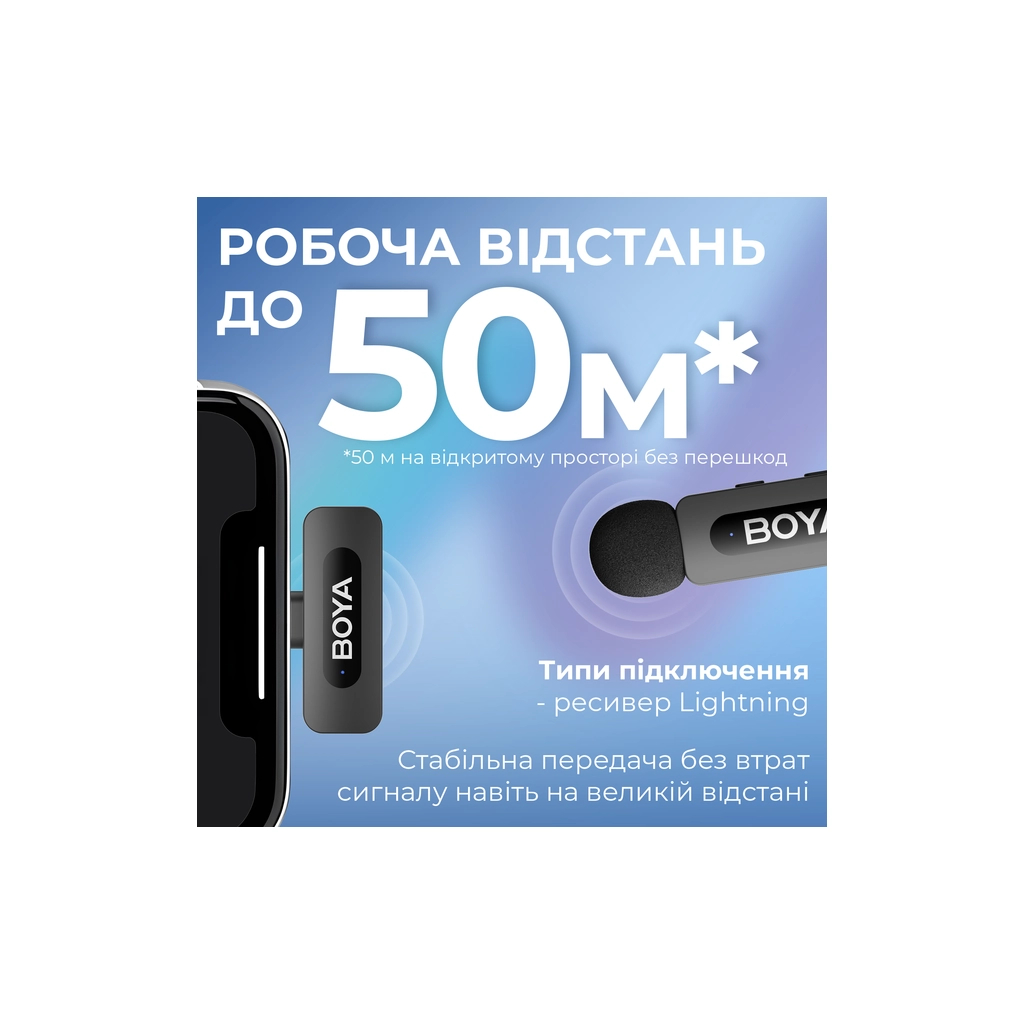 Мікрофон Boya BY-V1 Lightning Black (BY-V1) - picture 10