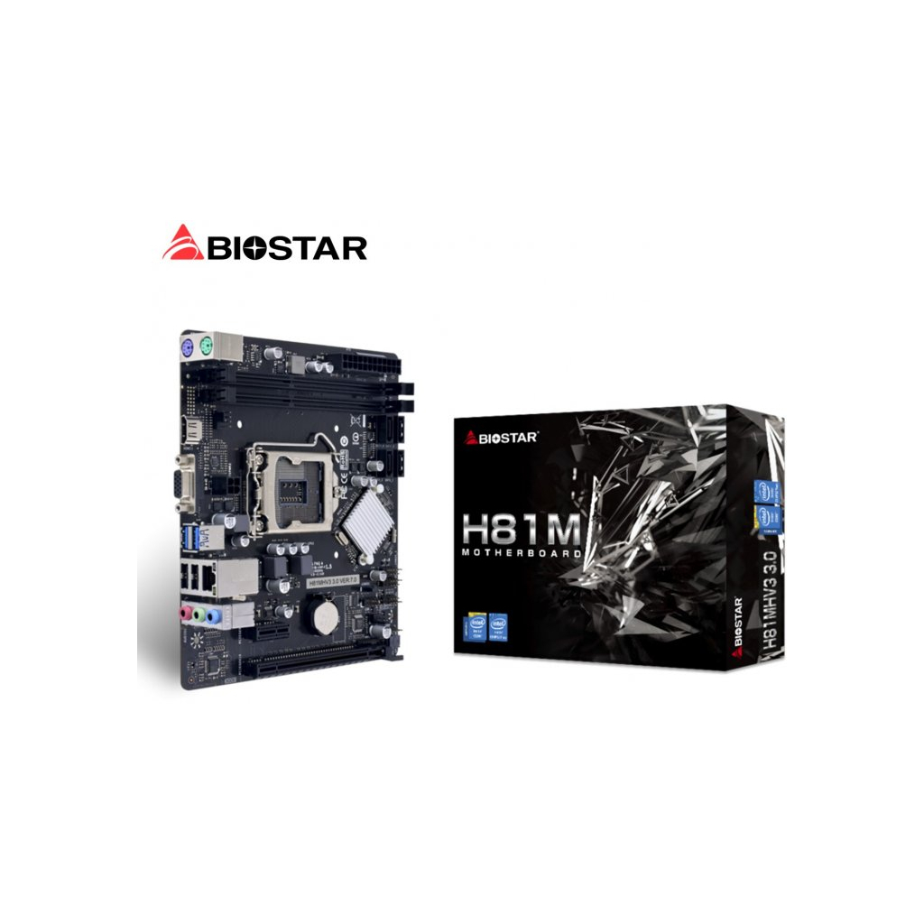 Материнська плата Biostar H81MHV3 3.0 - зображення 1