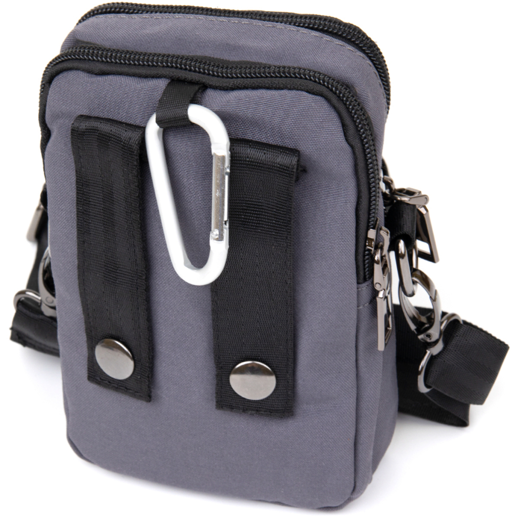 Сумка Vintage На пояс нейлон Сіра (20646) - зображення 2