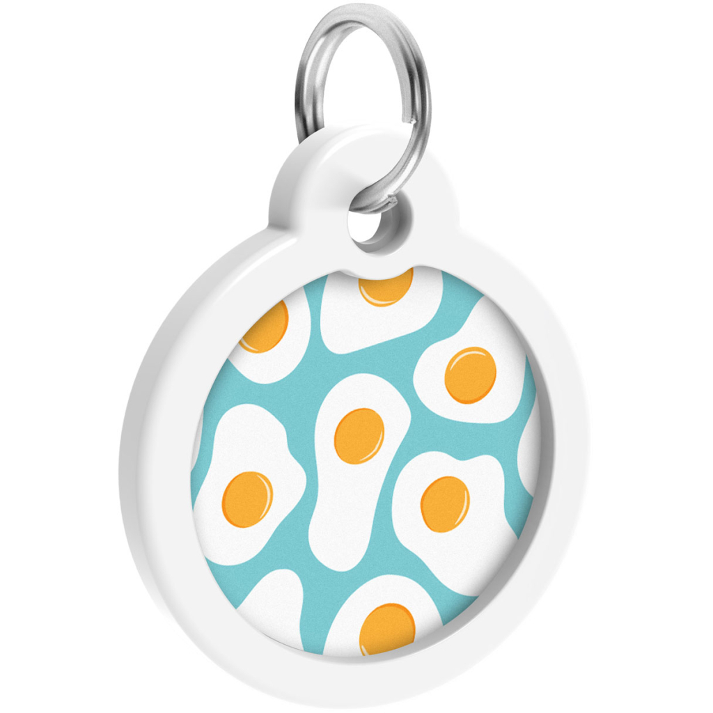 Адресник для тварин WAUDOG Smart ID з QR паспортом "Яєчня", круг 30 мм (230-0213) - зображення 4