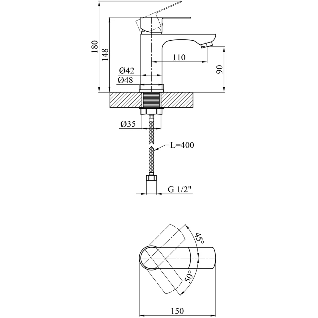 Змішувач Kroner Main-C010 (CV018617) - изображение 7