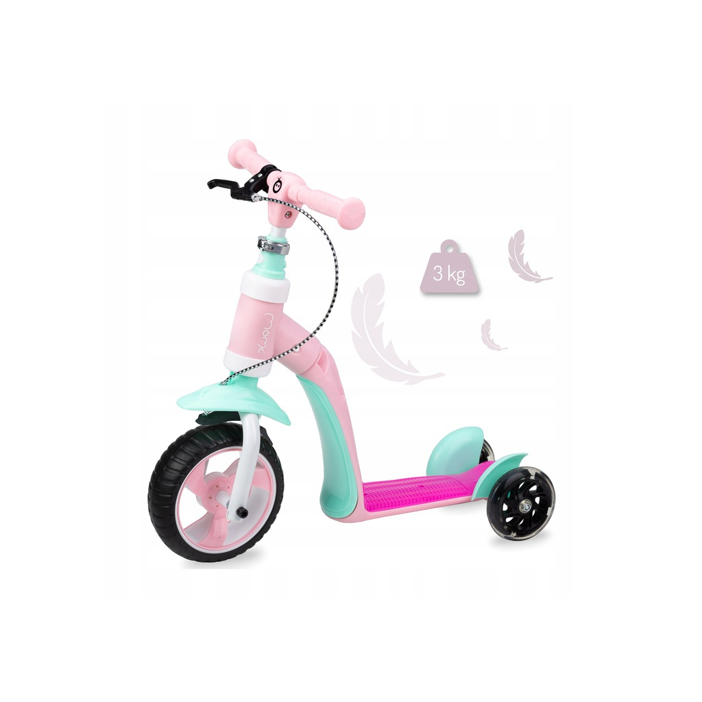 Самокат MoMi Elios 2 в 1 беговел Рожевий (ROBI00030) - изображение 5