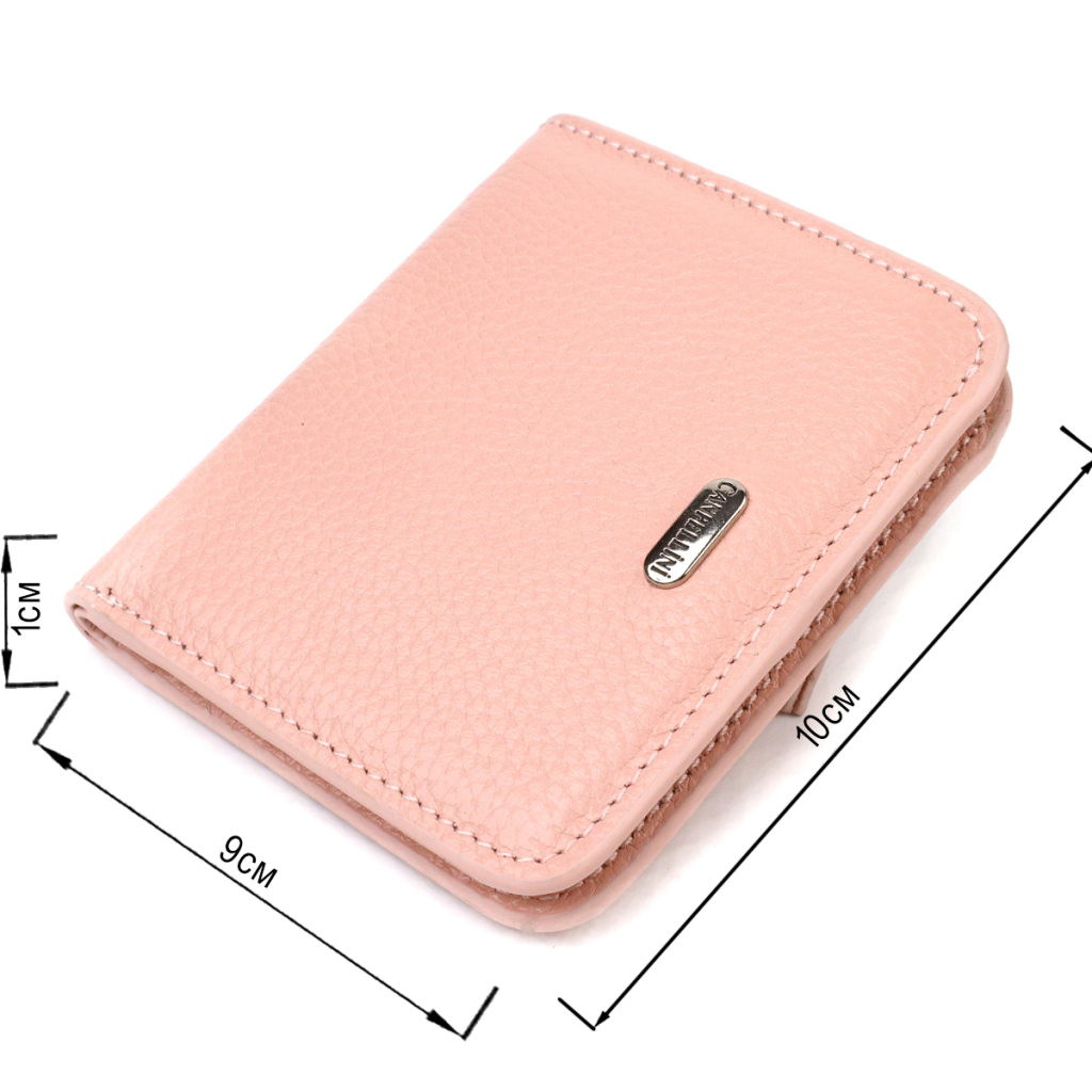 Гаманець Canpellini З натуральної шкіри флотар Рожевий (21797) - зображення 3