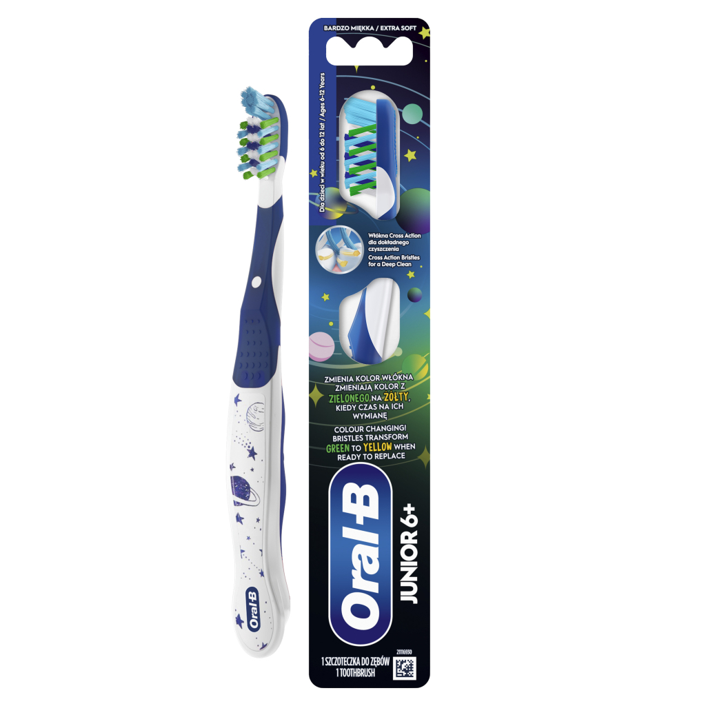Дитяча зубна щітка Oral-B Junior 6-12 років М'якої жорсткості 1 шт (8700216749466) - зображення 1