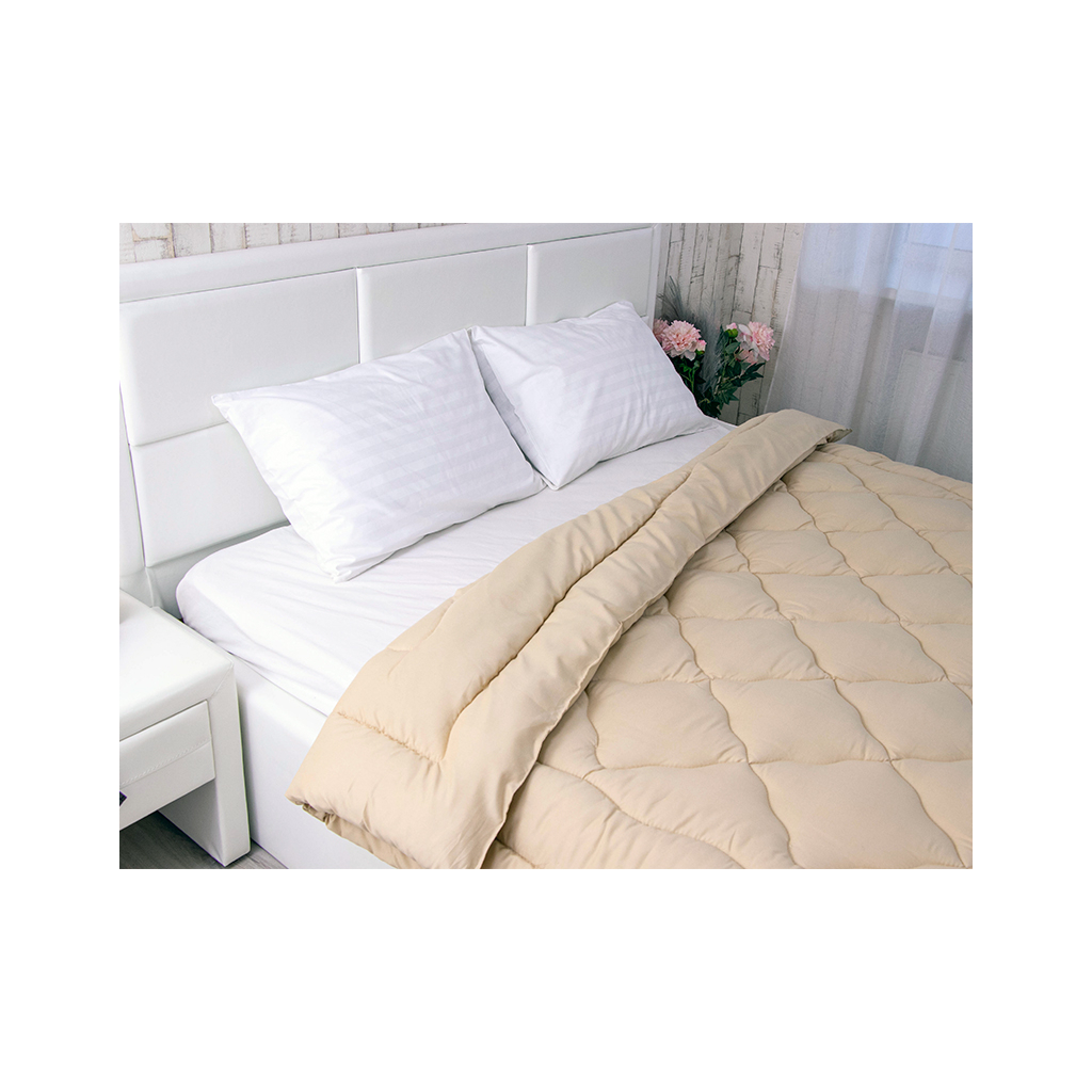 Ковдра Руно вовняна бежева 140 х 205 (321.52ПШУ_Бежевий) - зображення 7