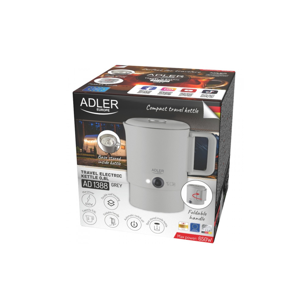 Електрочайник Adler AD 1388g - зображення 7