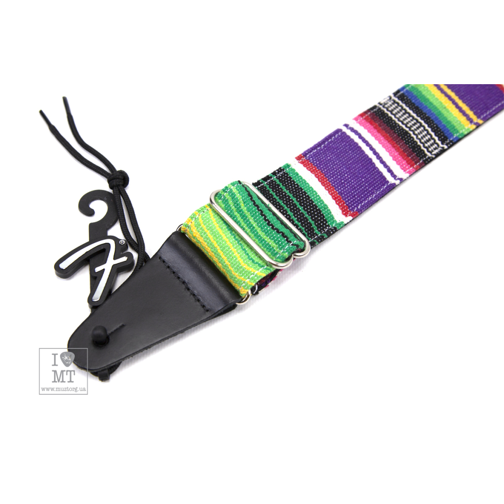 Ремінь для гітари Fender Strap 2" Serape Purple Multi (230635) - зображення 4