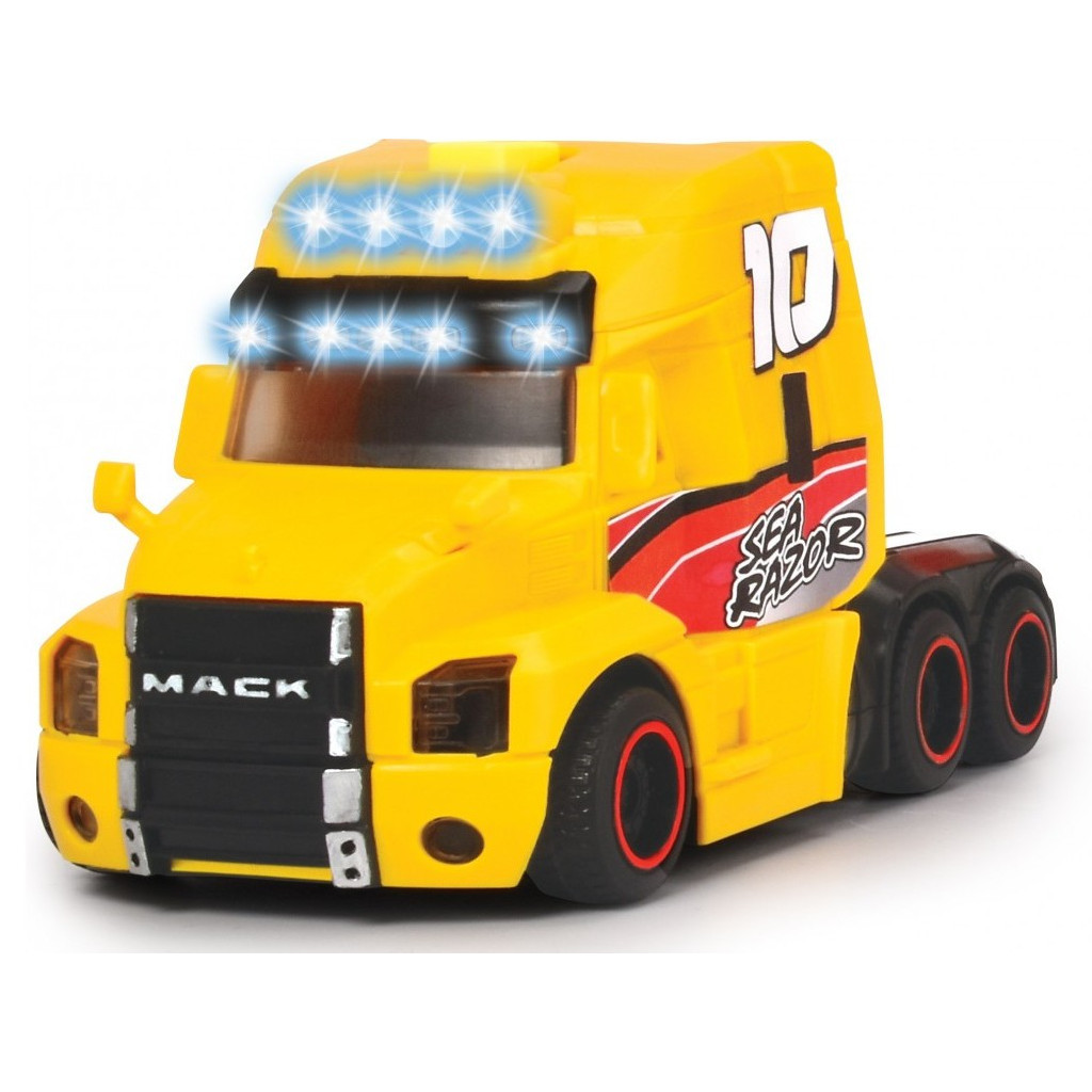 Спецтехніка Dickie Toys Вантажівка Мак Перевезення катера з причепом, зі звук. та світл. ефектами 41 см (3747009) - зображення 3