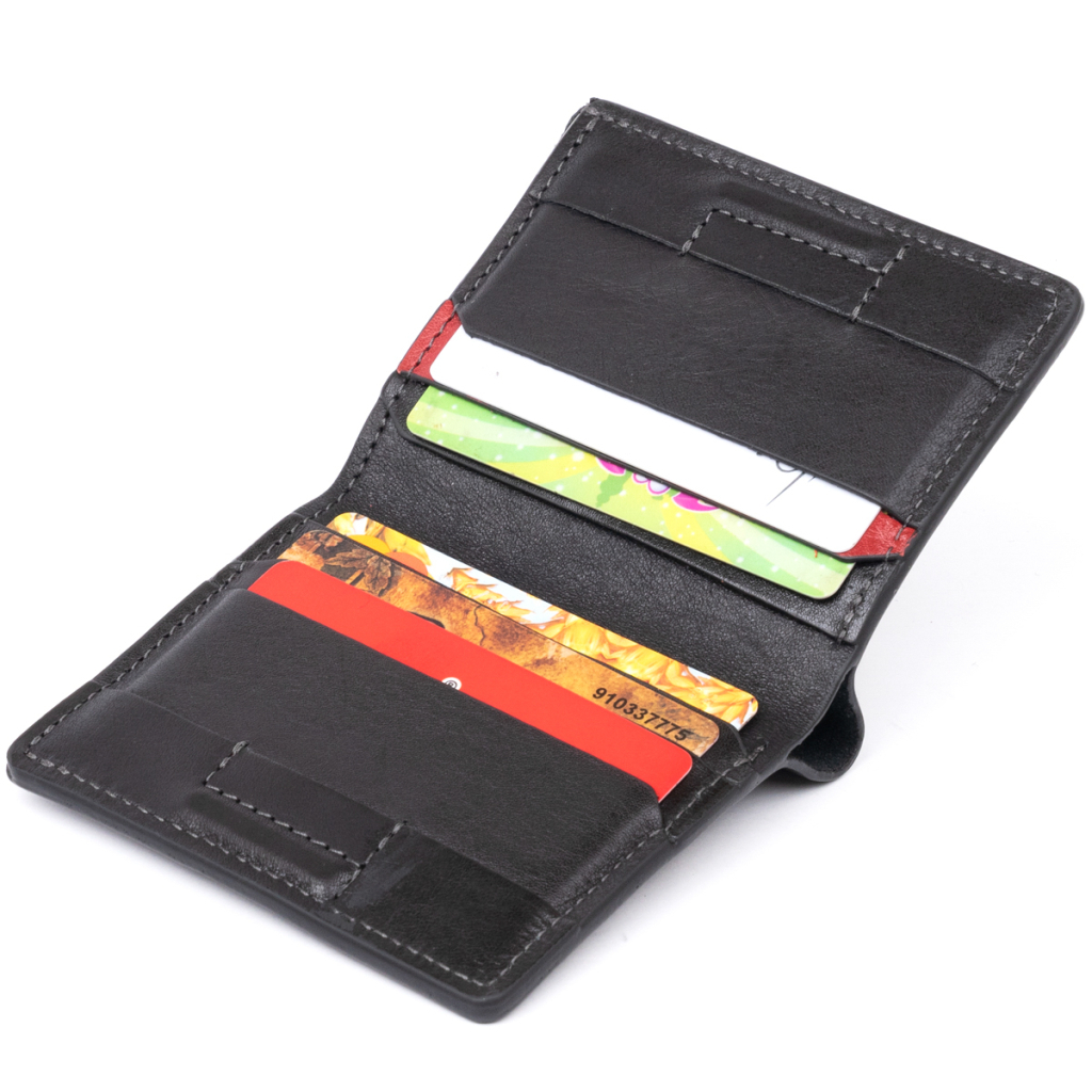 Портмоне Grande Pelle У гладкій шкірі Чорне (11327) - зображення 5