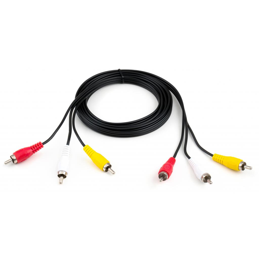 Кабель мультимедійний 3xRCA M to 3xRCA M 1.8m Vinga (VCP3RCA1.8) - изображение 2