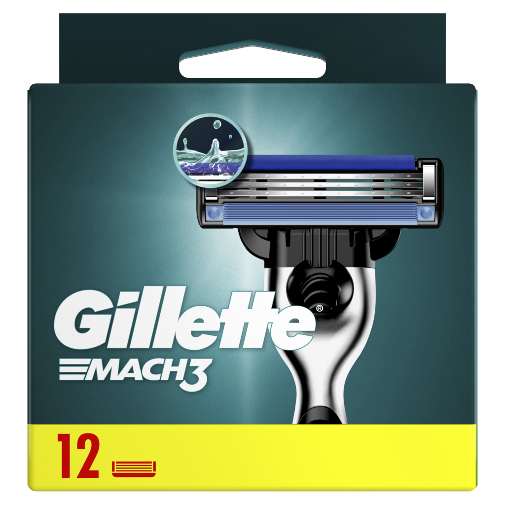Змінні касети Gillette Mach3 12 шт. (3014260323240/8006530028875) - изображение 2