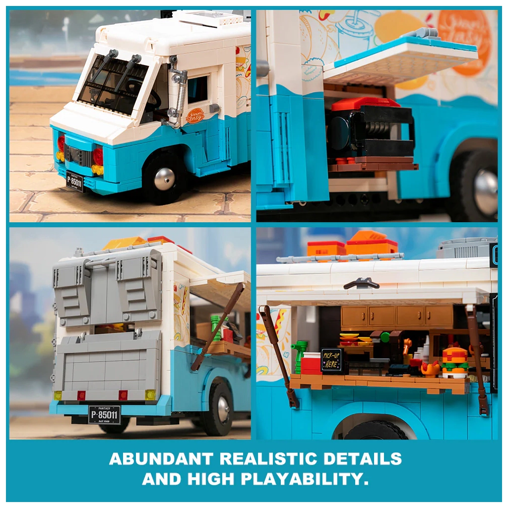 Конструктор Pantasy Original - Joyside Series Ретро-фудтрак (85011) - зображення 3