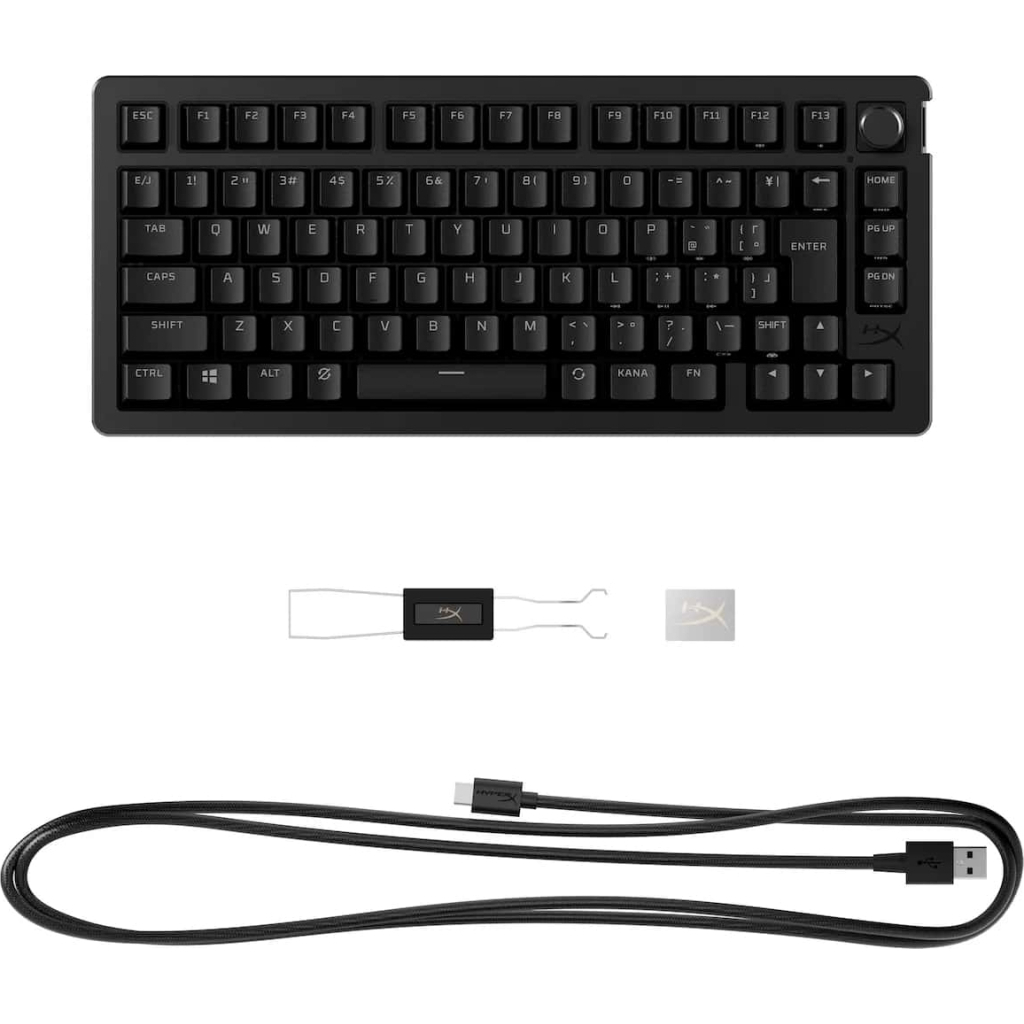 Клавіатура HyperX Alloy Rise 75 PBT HX Red Wireless UA Black (91Y91AA) - зображення 5
