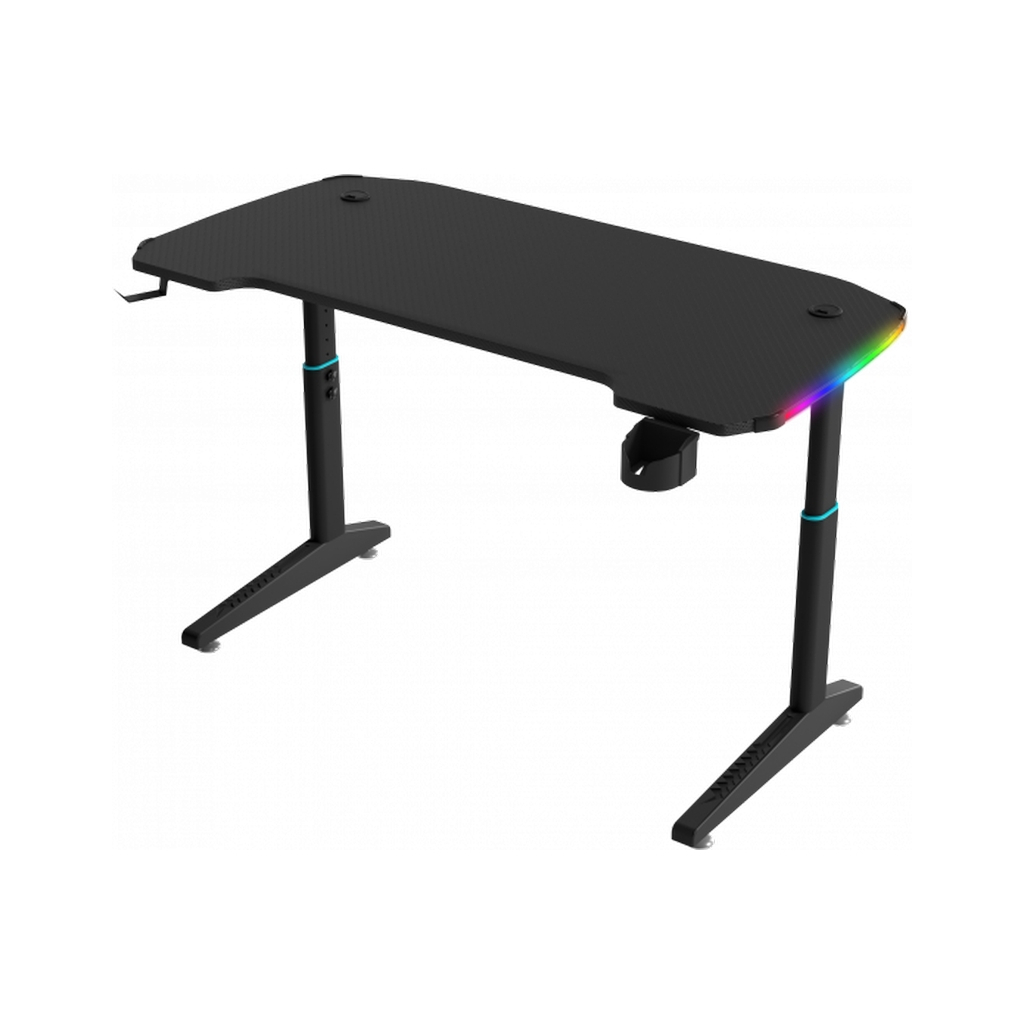 Комп'ютерний стіл GT Racer T-1221 Black (T-1221 (120x60x71-79) Black) - зображення 4