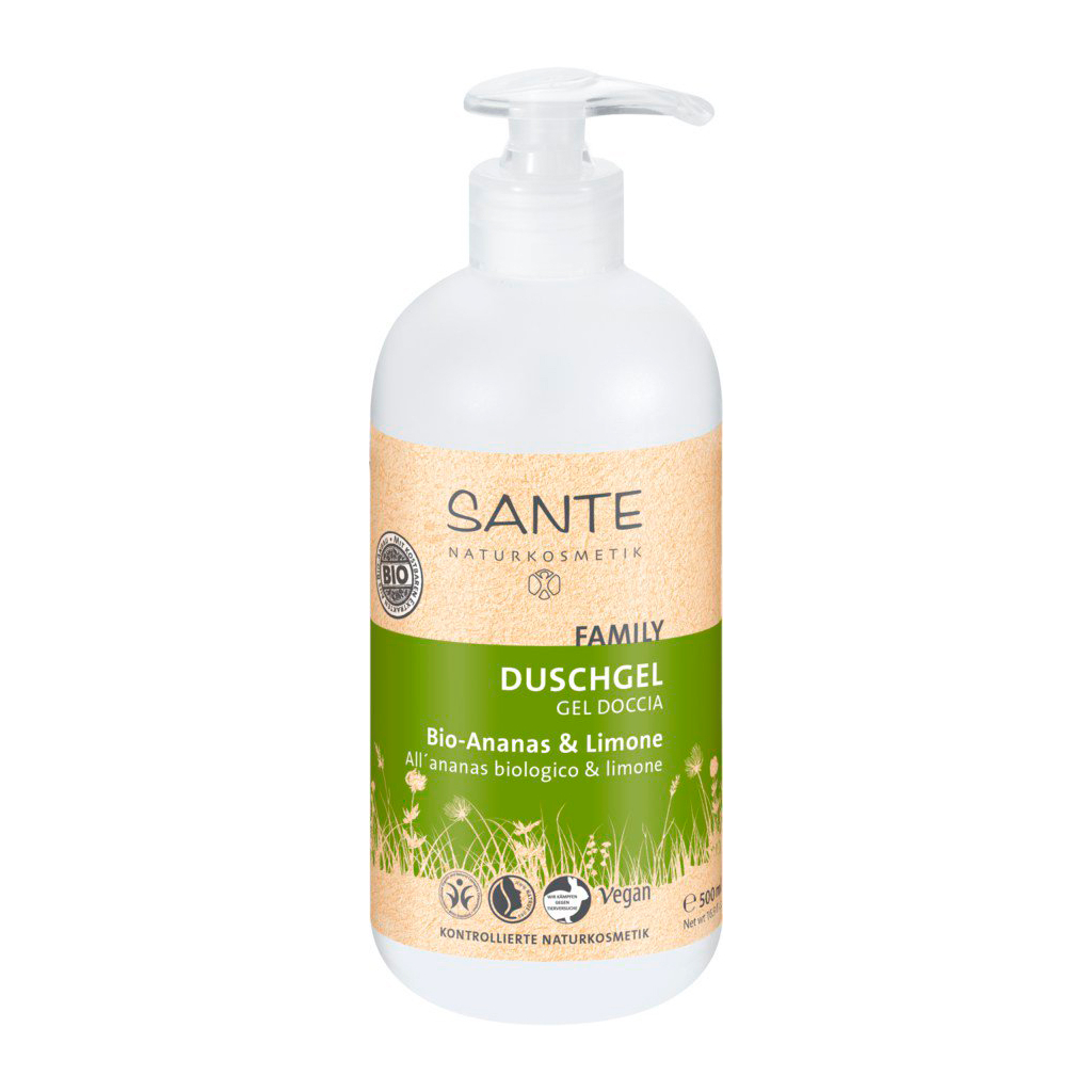 Гель для душу Sante Family Ананас і Лимон 500 мл (4025089075110) - зображення 1