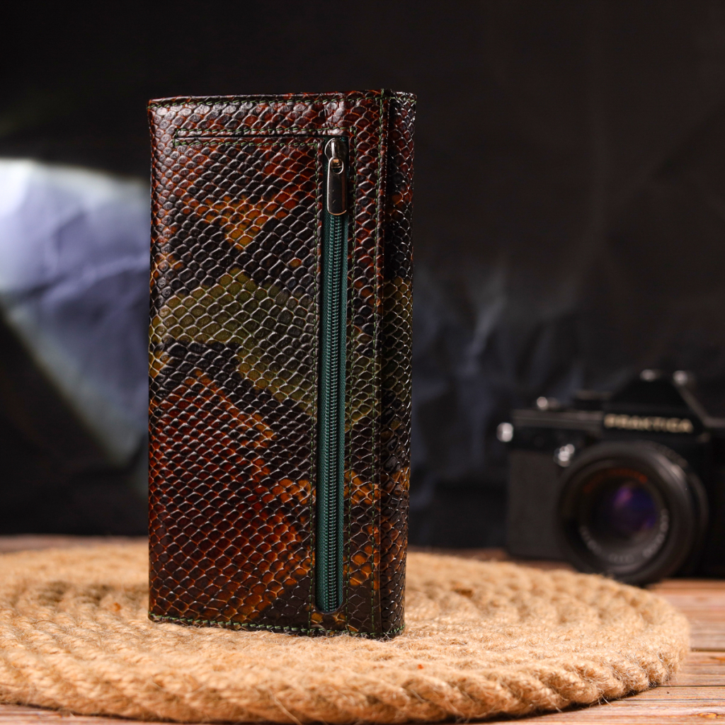 Гаманець Canpellini З натуральної шкіри Різнобарвний (21648) - зображення 9