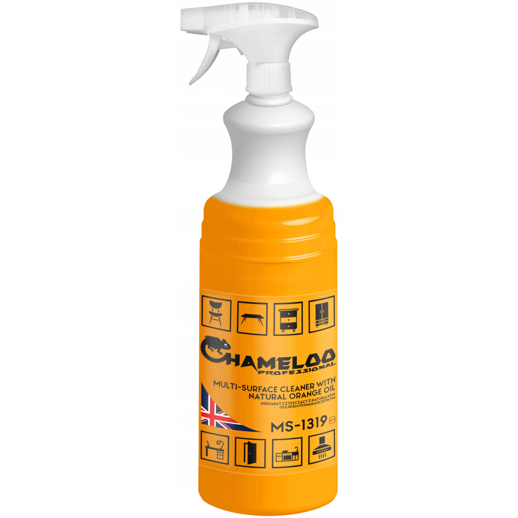 Спрей для чищення кухні Chameloo Professional універсальний з апельсиновою олією 1 л (5060459670129) - изображение 1