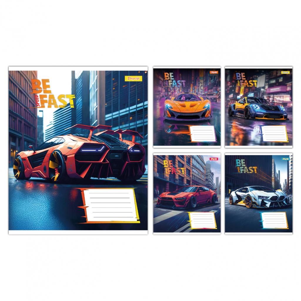Зошит 1 вересня Be Fast А5 24 аркушів клітинка (768009) - зображення 1