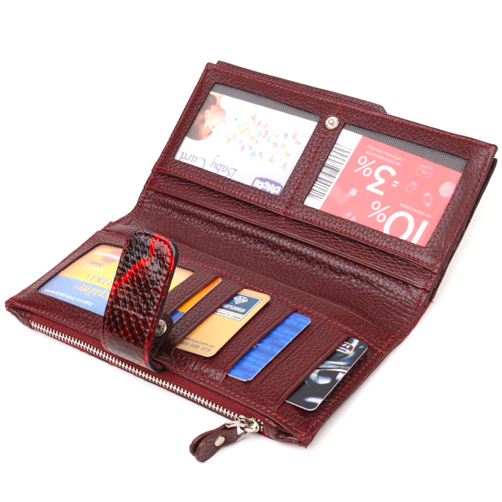 Гаманець Canpellini З натуральної шкіри Різнобарвний (21647) - зображення 7