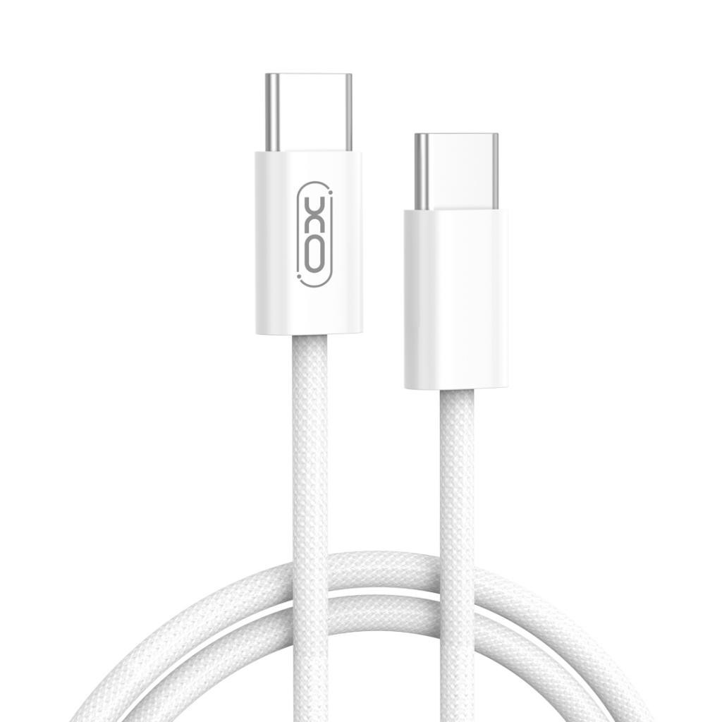 Дата кабель USB-C to USB-C 1.0m 60W White XO (XO-NB-Q259-WH) - зображення 1