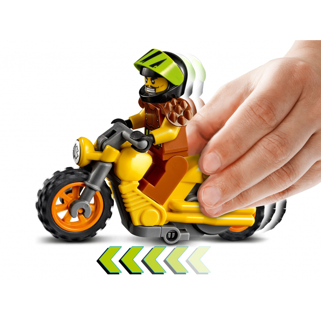 Конструктор LEGO City Stunt Руйнівний трюковий мотоцикл 12 деталей (60297) - зображення 4