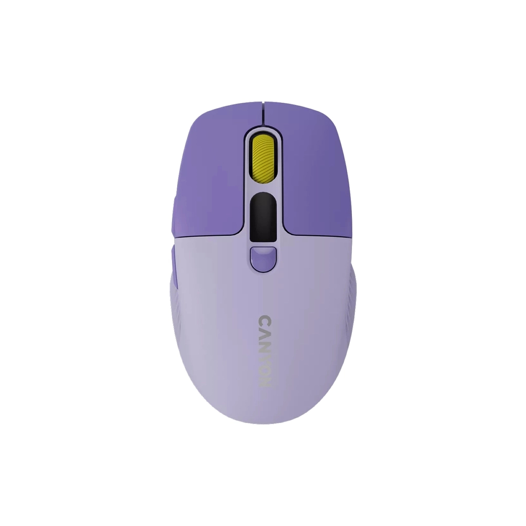 Мишка Canyon MW-26 LCD Silent Wireless/Bluetooth Violet (CNS-CMSW26V) - зображення 1
