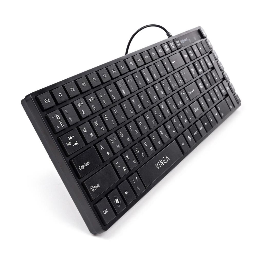 Клавіатура Vinga KB820BK - зображення 4