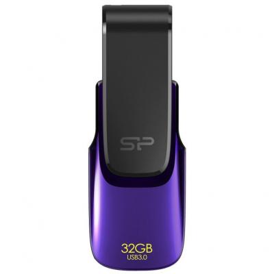 USB флеш накопичувач Silicon Power 32Gb Blaze B31 Purple USB 3.0 (SP032GBUF3B31V1U) - зображення 1
