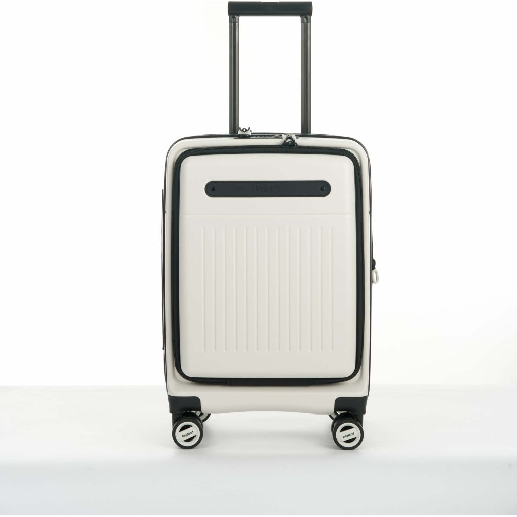 Валіза Bagland маленька 40 л біла (1140721769) - зображення 1