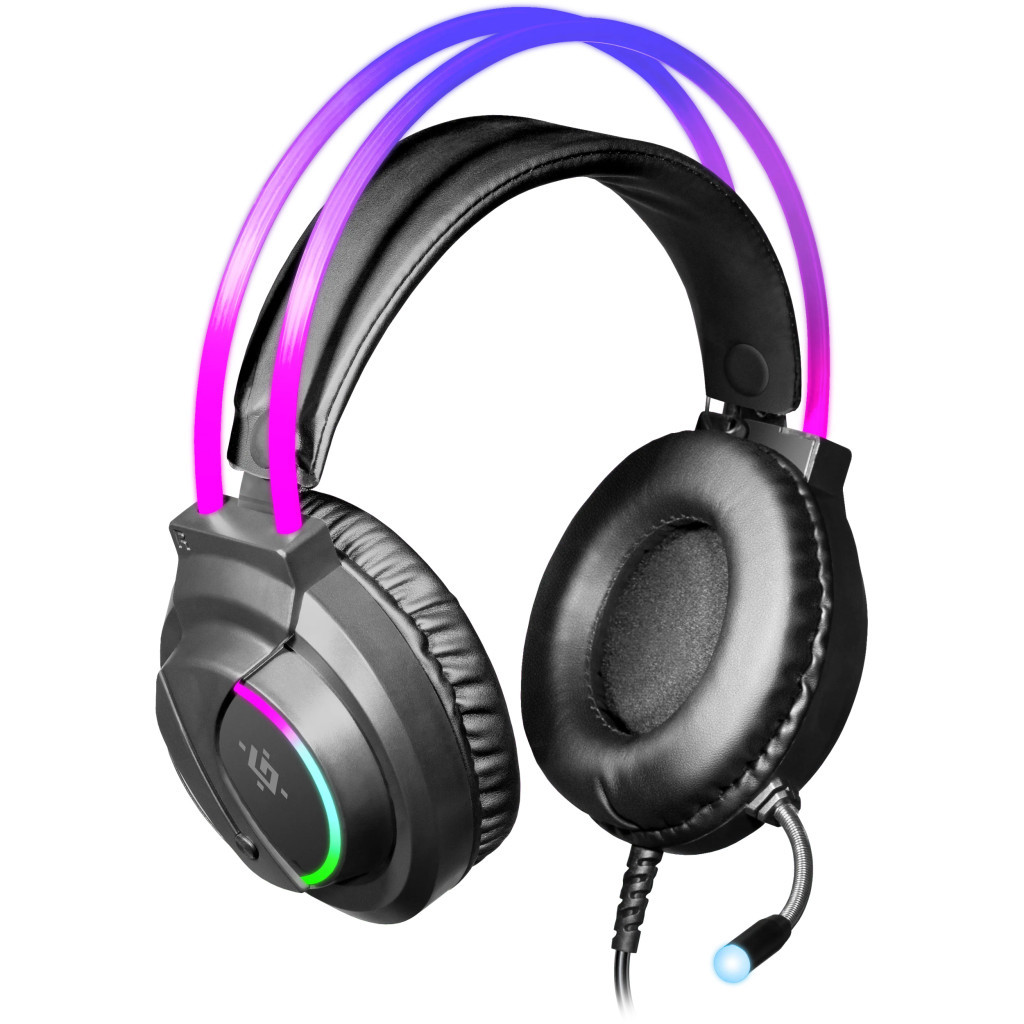 Навушники Defender Flame RGB Black (64555) - зображення 5
