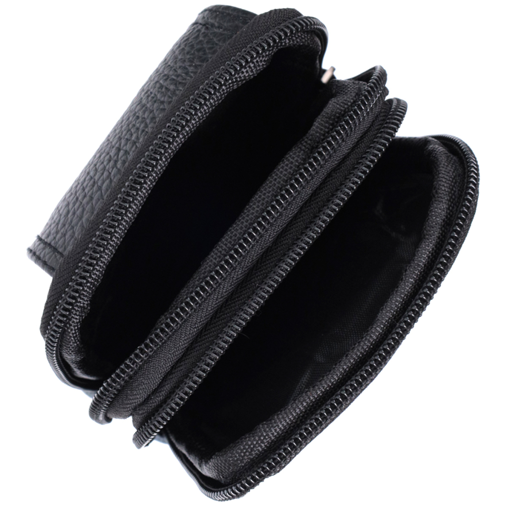 Сумка Vintage На пояс з натуральної шкіри Чорна (22736) - зображення 8