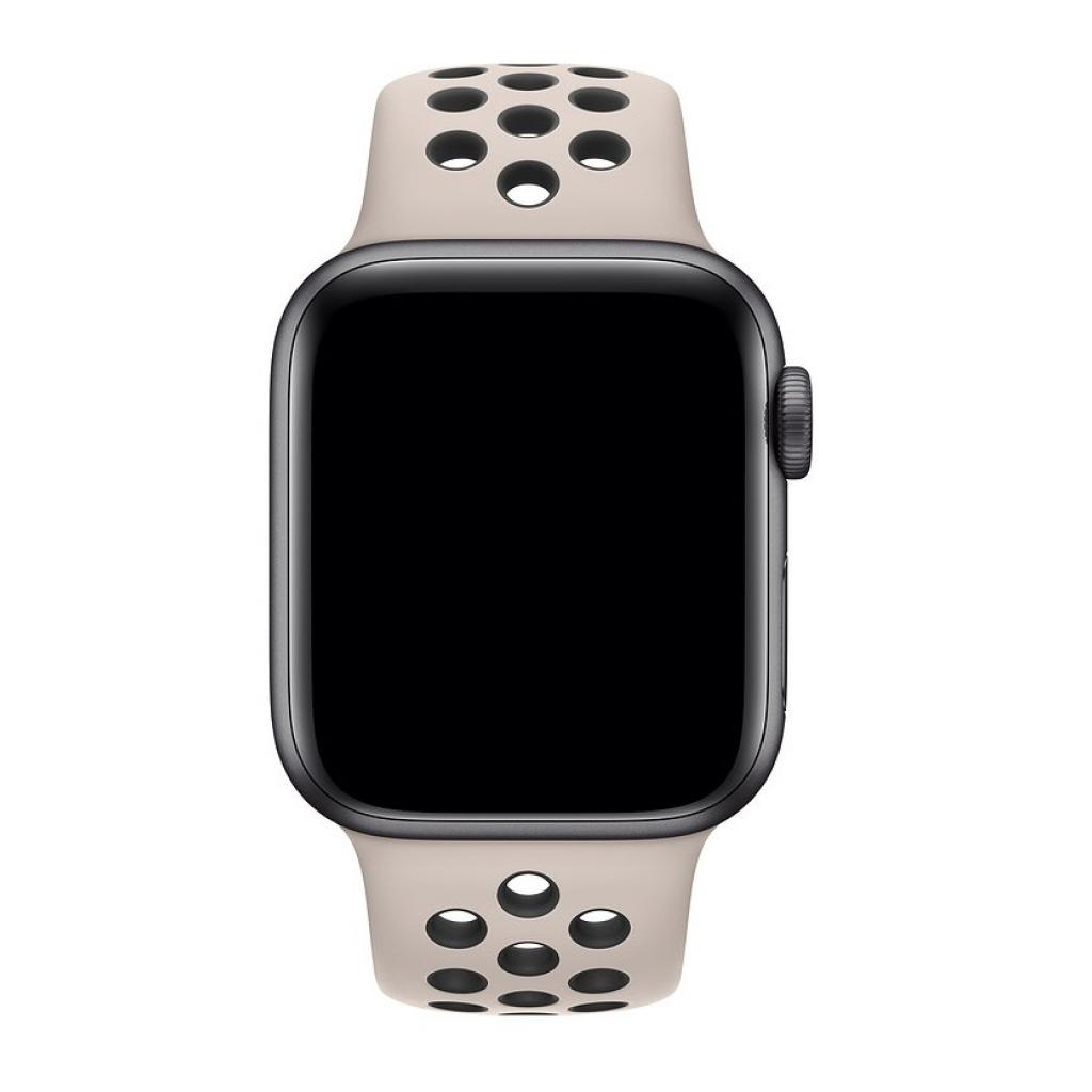 Ремінець до смарт-годинника Apple 44mm Desert Sand/Black Nike Sport Band – S/M & M/L (MWUD2ZM/A) - зображення 3