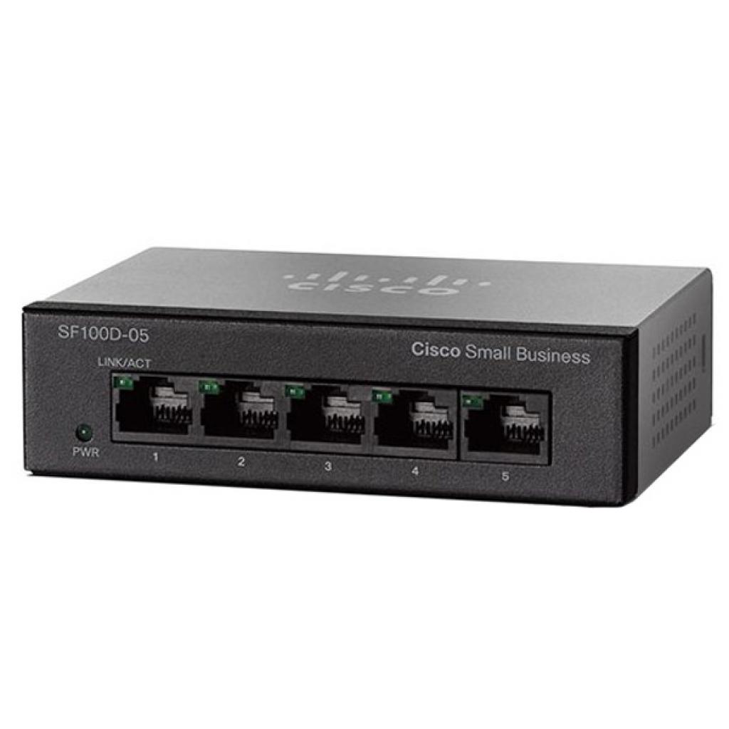 Комутатор мережевий Cisco SF110D-05-EU - зображення 1
