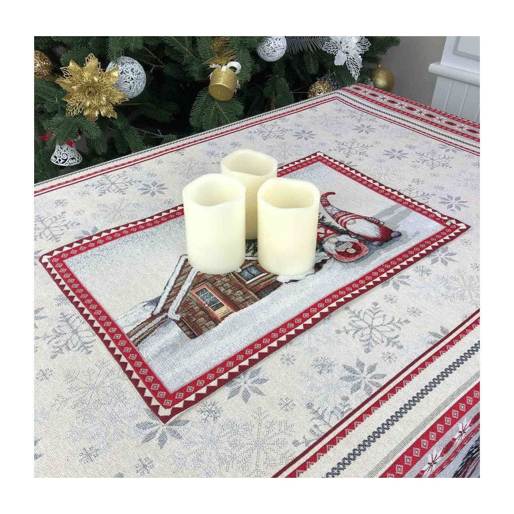 Серветка на стіл Прованс гобеленова Snowfall 30х50 см (23406) - зображення 3