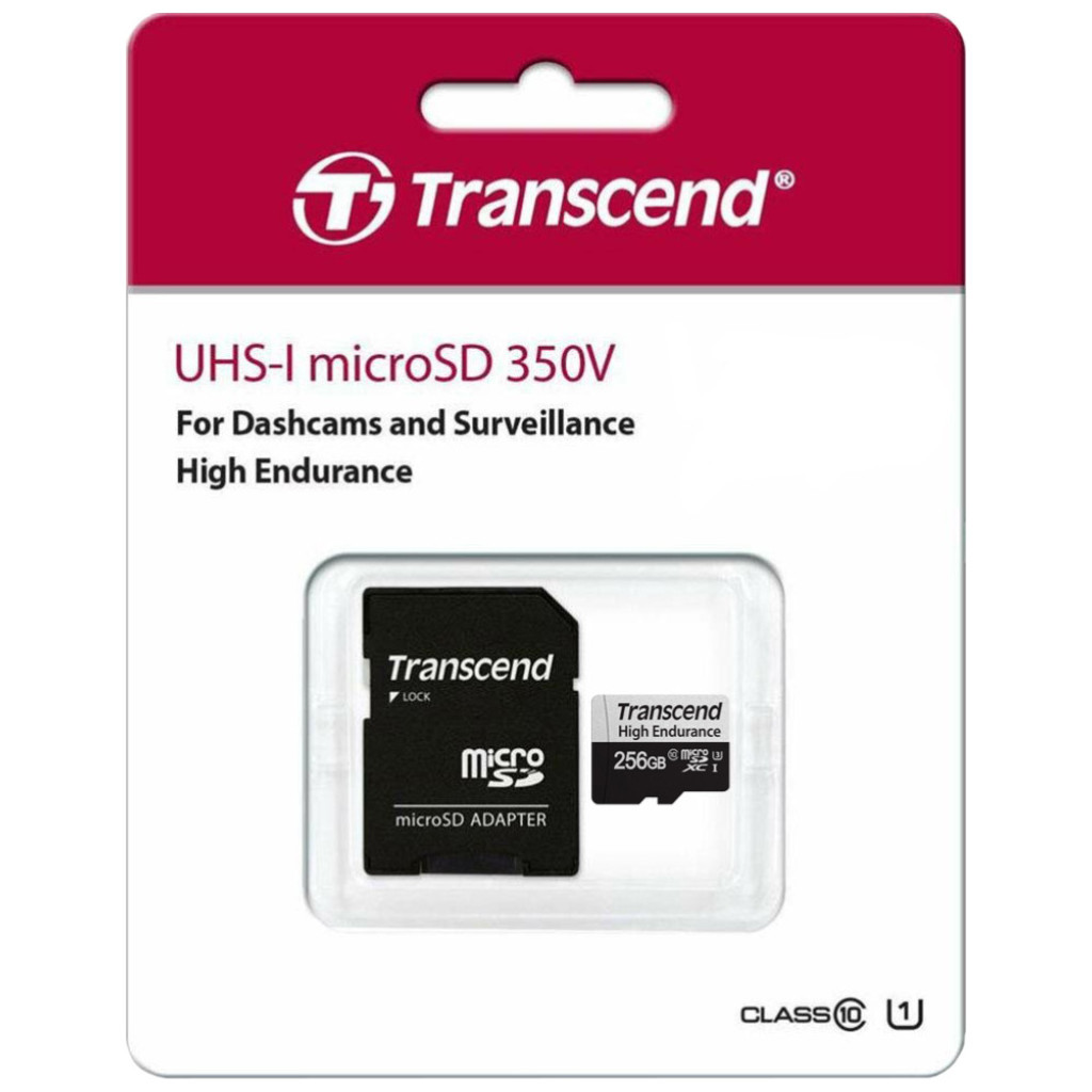 Карта пам'яті Transcend 256GB microSDXC class 10 UHS-I U3 High Endurance (TS256GUSD350V) - зображення 3
