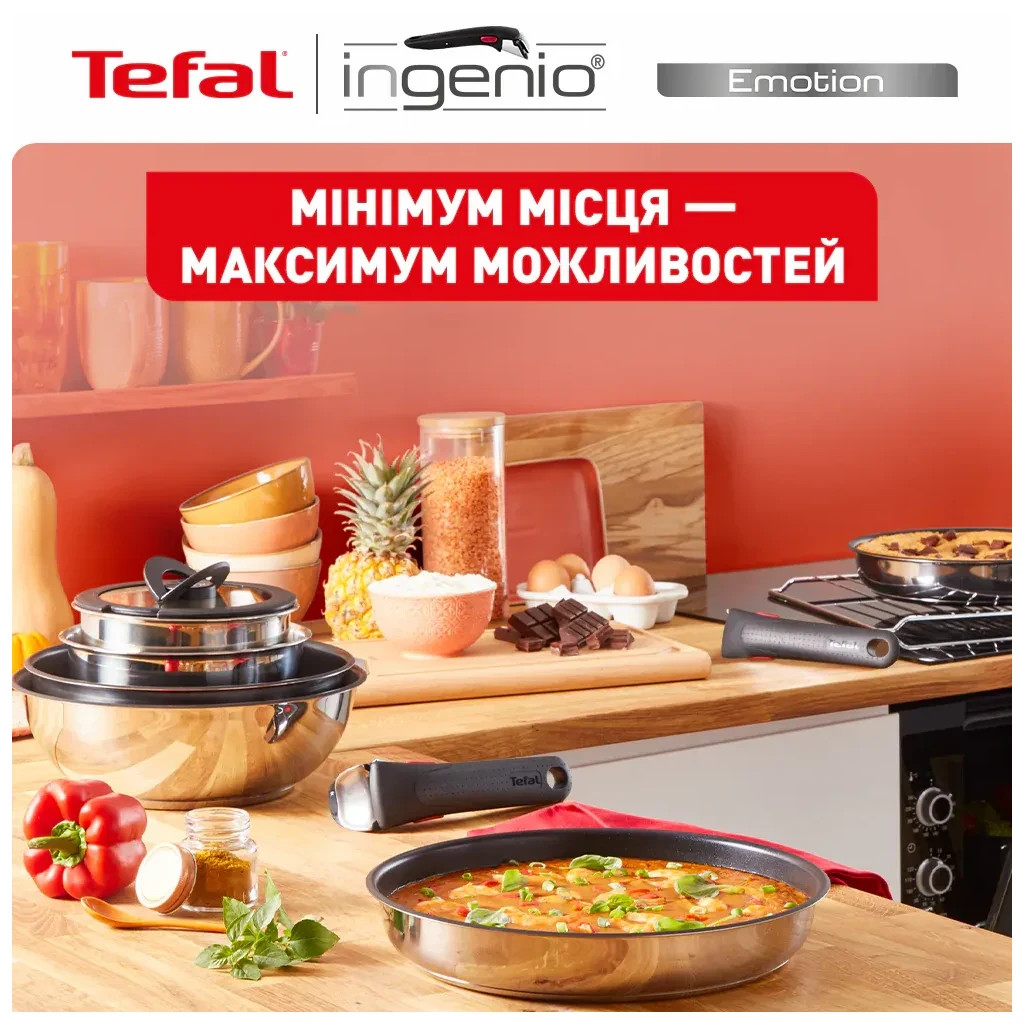 Набір сковорідок Tefal Ingenio Emotion 3 предмети (L897S374) - зображення 8