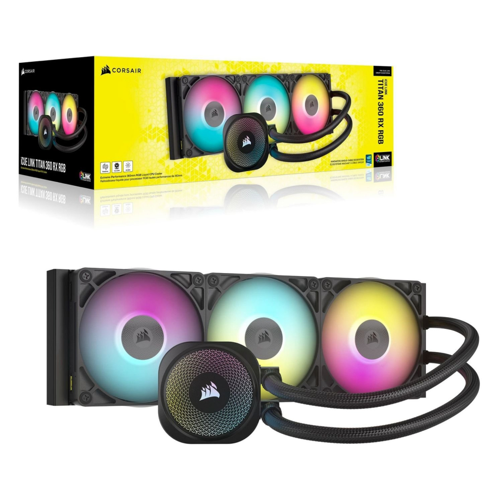 Система рідинного охолодження Corsair iCUE LINK TITAN 360 RX RGB (CW-9061018-WW) - зображення 6