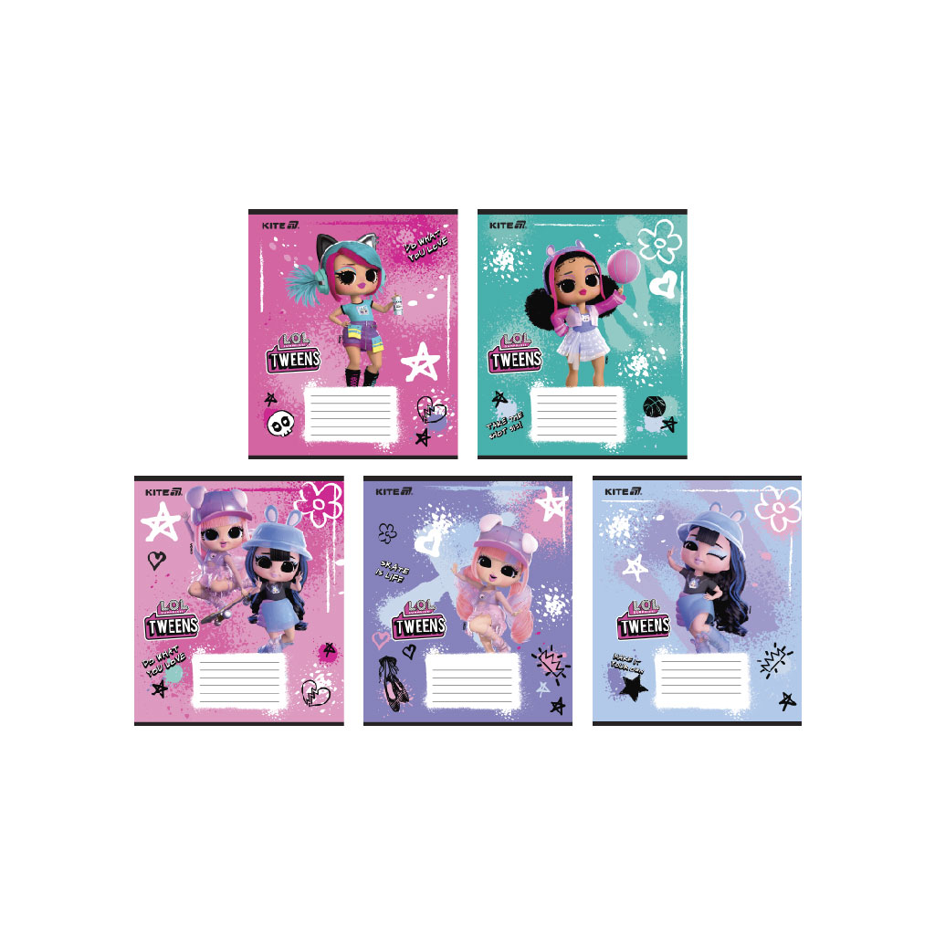Зошит Kite LOL, 12 аркушів, лінія (LO25-234) - зображення 1