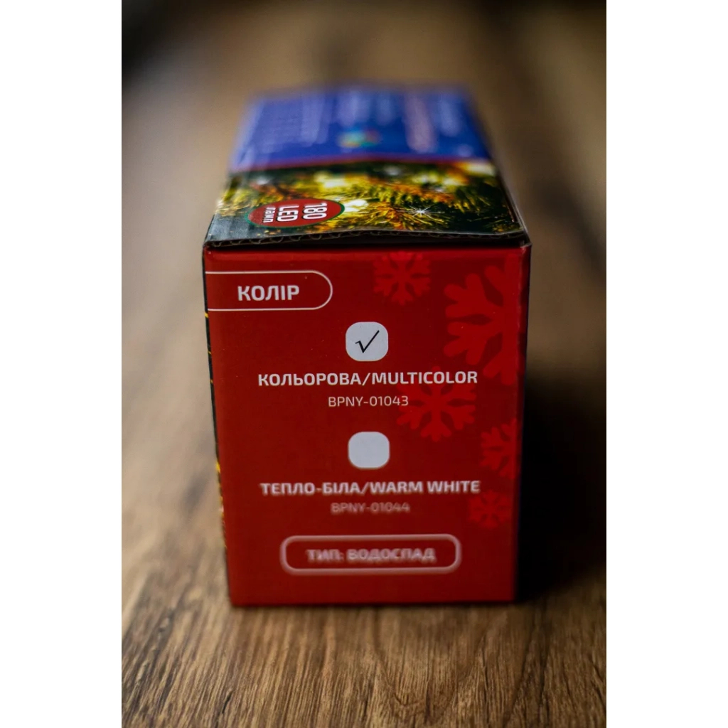 Гірлянда BPNY з адаптером 180LED, 1.8М, 10.8W Водопад Color (102979) - зображення 5